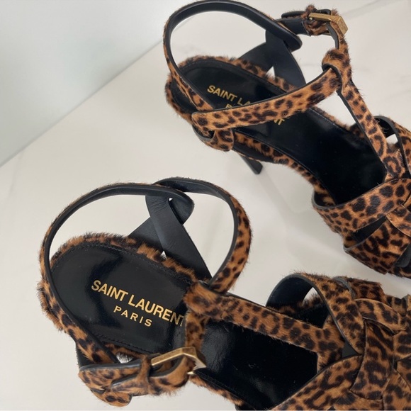 NEW IN BOX AUTHENTIC YSL LEOPARD HEELS - Picture 12 of 14